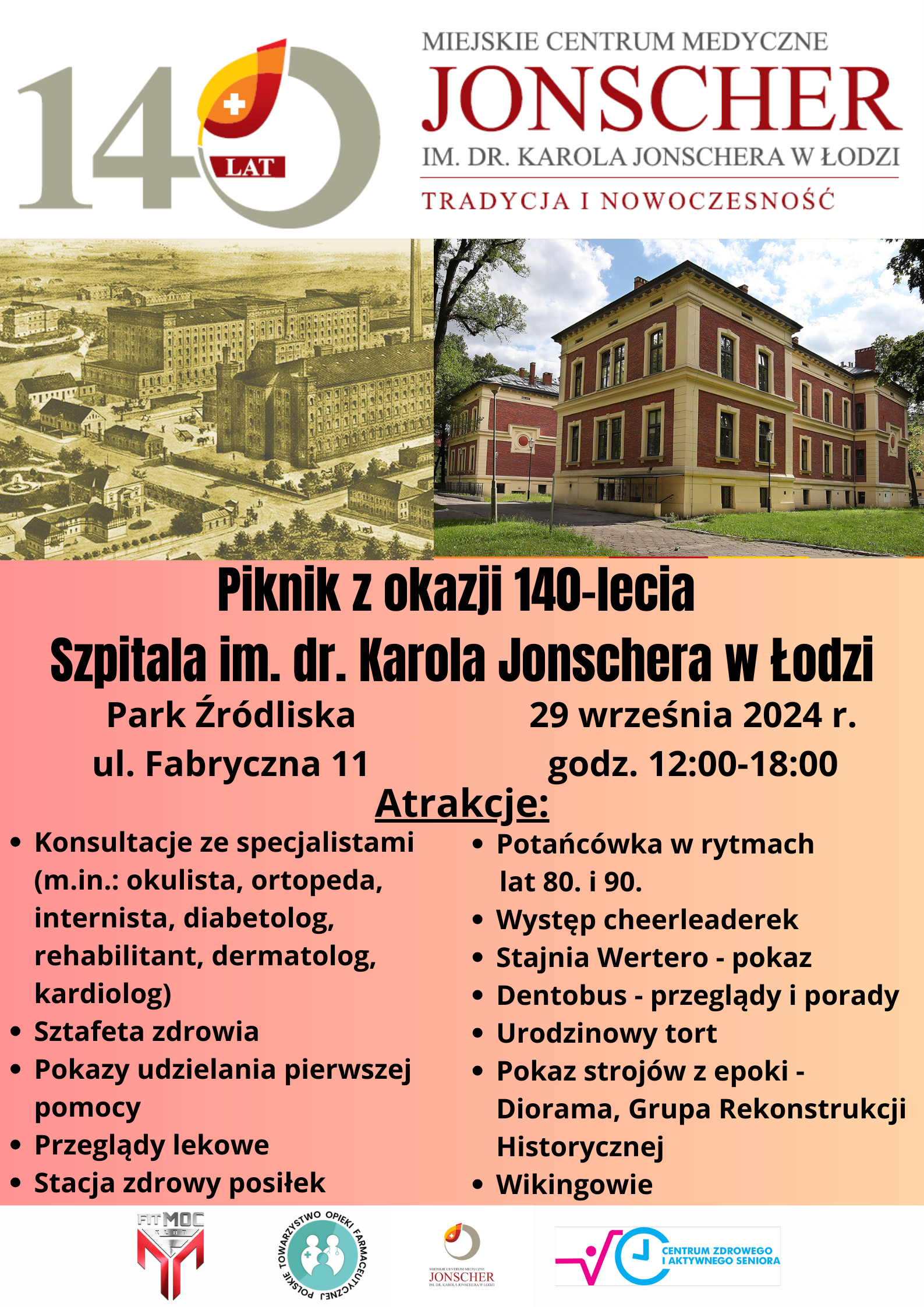 Piknik z okazji obchodów 140-lecia Szpitala im. dr. Karola Jonschera w Łodzi